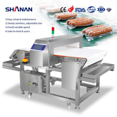 Βιομηχανικό εργοστάσιο μπάρμπεκιου κρέας τροφίμων Ασφάλεια μεταφορέα αυτόματη απόρριψη μηχανή ανίχνευσης μετάλλων