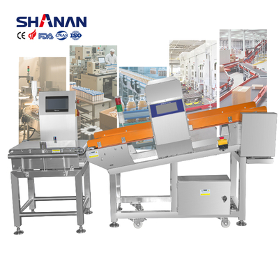 1200mm X 800mm X 1200mm Συνδυασμός ανιχνευτή μετάλλων και ζυγαστήρα ελέγχου με σύστημα απόρριψης αέρα και τάση 110V-220V