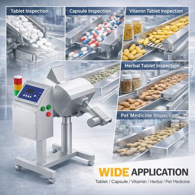 Ανιχνευτής μετάλλων για ταμπλέτες και κάψουλες, Φαρμακευτική παραγωγή ταμπλετών, προσαρμόσιμο εργοστάσιο